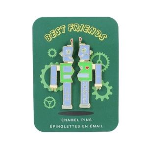 ❇️ 🆕 $3 add-on | BFF Enamel Pins Robot, NWT